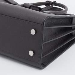 Pre Owned Saint Laurent British Dark Olive Leather Baby Classic Sac De Jour Tote