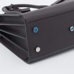 Pre Owned Saint Laurent British Dark Olive Leather Baby Classic Sac De Jour Tote