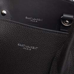 Pre Owned Saint Laurent British Dark Olive Leather Baby Classic Sac De Jour Tote