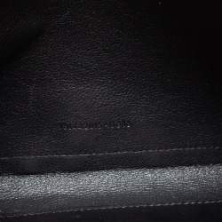 Pre Owned محفظة بسلسلة سان لوران ساتان وترتر ذهبي مونوغرامية