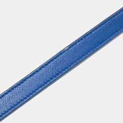 Pre Owned Saint Laurent Blue Leather Nano Classic Sac De Jour Tote