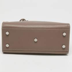 Pre Owned Saint Laurent Beige Leather Sac De Jour Satchel