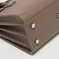 Pre Owned Saint Laurent Beige Leather Sac De Jour Satchel