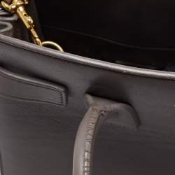 Saint Laurent Grey Leather Baby Classic Sac De Jour Tote