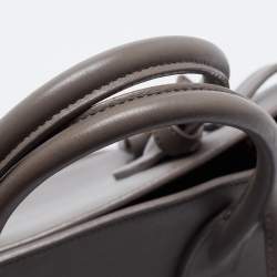 Saint Laurent Grey Leather Baby Classic Sac De Jour Tote