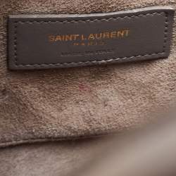 Saint Laurent Grey Leather Baby Classic Sac De Jour Tote