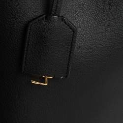 Pre Owned Saint Laurent Black Leather Toy Shopper Tote