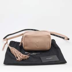 Saint Laurent Beige Leather Lou Belt Bag