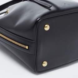 Pre Owned Saint Laurent Black Leather Emmanuelle Bucket Bag