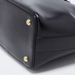 Pre Owned Saint Laurent Black Leather Emmanuelle Bucket Bag