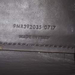 Pre Owned Saint Laurent Grey Croc Embossed Leather Nano Classic Sac De Jour Tote