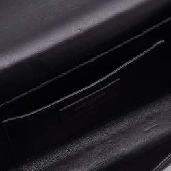 Pre Owned Saint Laurent Black Suede Kate Tassel Clutch