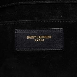 مملوكة مسبقًا Saint Laurent  Black Leather Ligne Y Clutch