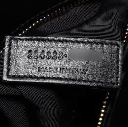 Pre Owned Saint Laurent Black Leather Small Classic Sac De Jour Tote