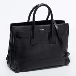 Pre Owned Saint Laurent Black Leather Small Classic Sac De Jour Tote