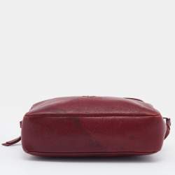 Saint Laurent Red Leather Small Monogram Lou Camera Bag