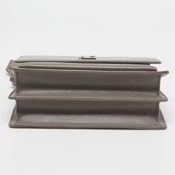 Pre Owned Saint Laurent Grey Leather Medium Sunset Shoulder Bag