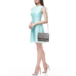 Pre Owned Saint Laurent Grey Leather Medium Sunset Shoulder Bag