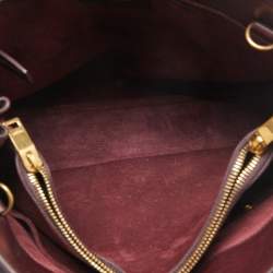 Pre Owned Saint Laurent Burgundy Leather Small Classic Sac De Jour Tote