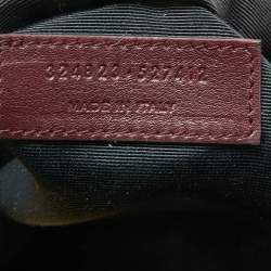 Pre Owned Saint Laurent Burgundy Leather Small Classic Sac De Jour Tote