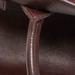 Pre Owned Saint Laurent Burgundy Leather Small Classic Sac De Jour Tote