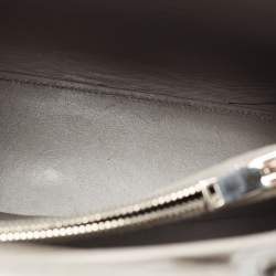 Pre Owned Saint Laurent Grey Croc Embossed Leather Baby Classic Sac De Jour Tote