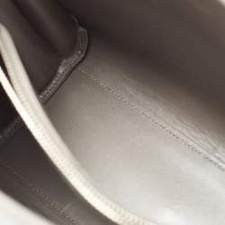 Pre Owned Saint Laurent Grey Croc Embossed Leather Baby Classic Sac De Jour Tote