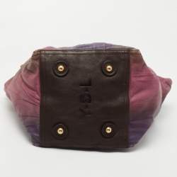 Pre Owned Saint Laurent Multicolor Leather Downtown Tote