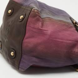 Pre Owned Saint Laurent Multicolor Leather Downtown Tote