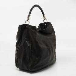Saint Laurent Black Leather Roady Hobo