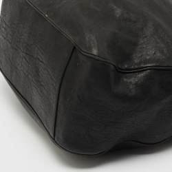 Saint Laurent Black Leather Roady Hobo