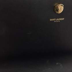 Pre Owned Saint Laurent Black Leather Kate Tassel Shoulder Bag