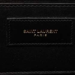 Pre Owned Saint Laurent Black Leather Kate Tassel Shoulder Bag