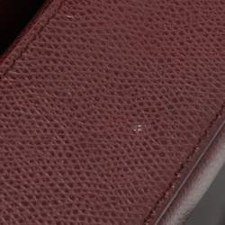 Pre Owned Saint Laurent Burgundy Leather Medium Monogram Universite Shoulder Bag