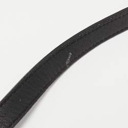 Pre Owned Saint Laurent Black Leather Ligne Y Cabas Bag