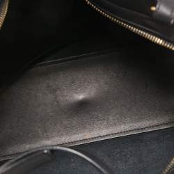 Pre Owned Saint Laurent Black Leather Ligne Y Cabas Bag