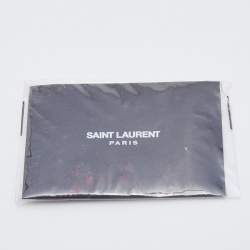 Pre Owned Saint Laurent Black Leather and Canvas Small Muse Two Top Handle Bag