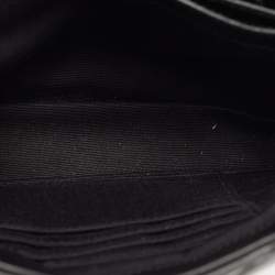 Saint Laurent Black Matelassé Leather Toy Loulou Crossbody Bag