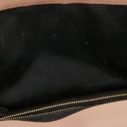 Pre Owned Saint Laurent Light Pink Matelassé Leather Large Cassandre Flap Bag