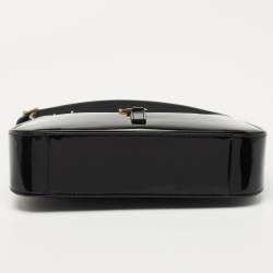 Pre Owned Saint Laurent Black Patent Leather LE 5 À 7 Shoulder Bag