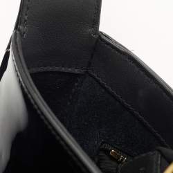 Pre Owned Saint Laurent Black Patent Leather LE 5 À 7 Shoulder Bag