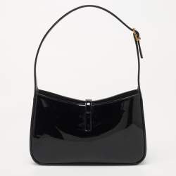 Pre Owned Saint Laurent Black Patent Leather LE 5 À 7 Shoulder Bag