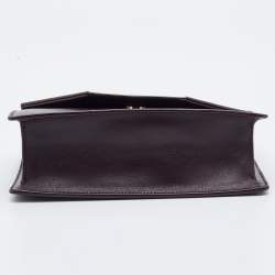 Saint Laurent Burgundy Leather Betty Chain Shoulder Bag