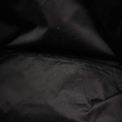 Pre Owned Saint Laurent Black Matelassé Leather Maxi Icare Shopper Tote