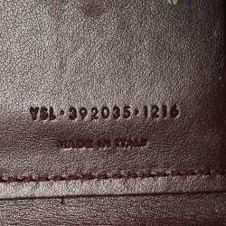 Pre Owned Saint Laurent Burgundy Croc Embossed Leather Nano Classic Sac De Jour Tote