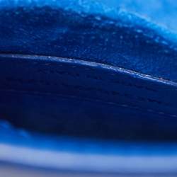 Pre Owned Saint Laurent Blue Leather Nano Classic Sac De Jour Tote