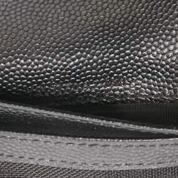 Saint Laurent Matelassé Leather Cassandre Zip Compact Wallet