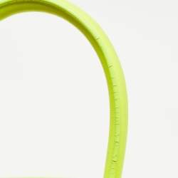 Saint Laurent Neon Green Leather Small Classic Sac De Jour Tote