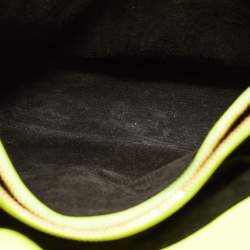 Saint Laurent Neon Green Leather Small Classic Sac De Jour Tote