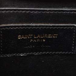 Pre Owned Saint Laurent Burgundy Leather Small Monogram Kate Chain Bag